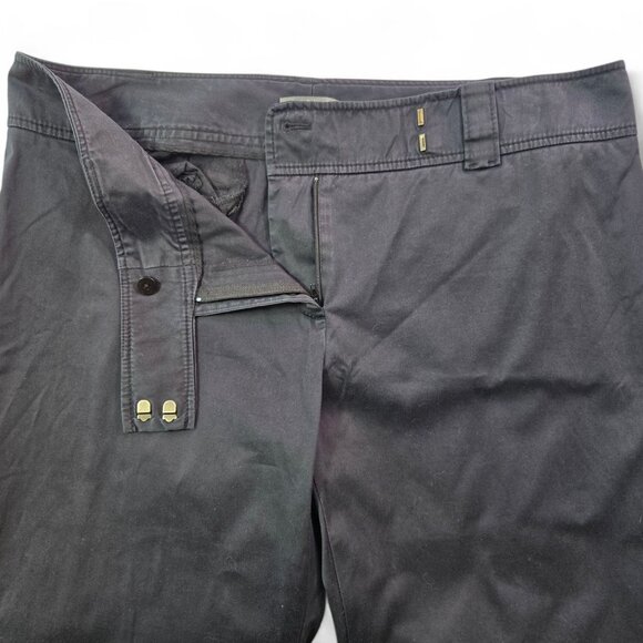 Ann Taylor Stretch Lindsay Bootcut Black Flared Pants Size 14 Cotton Spandex - Picture 4 of 9